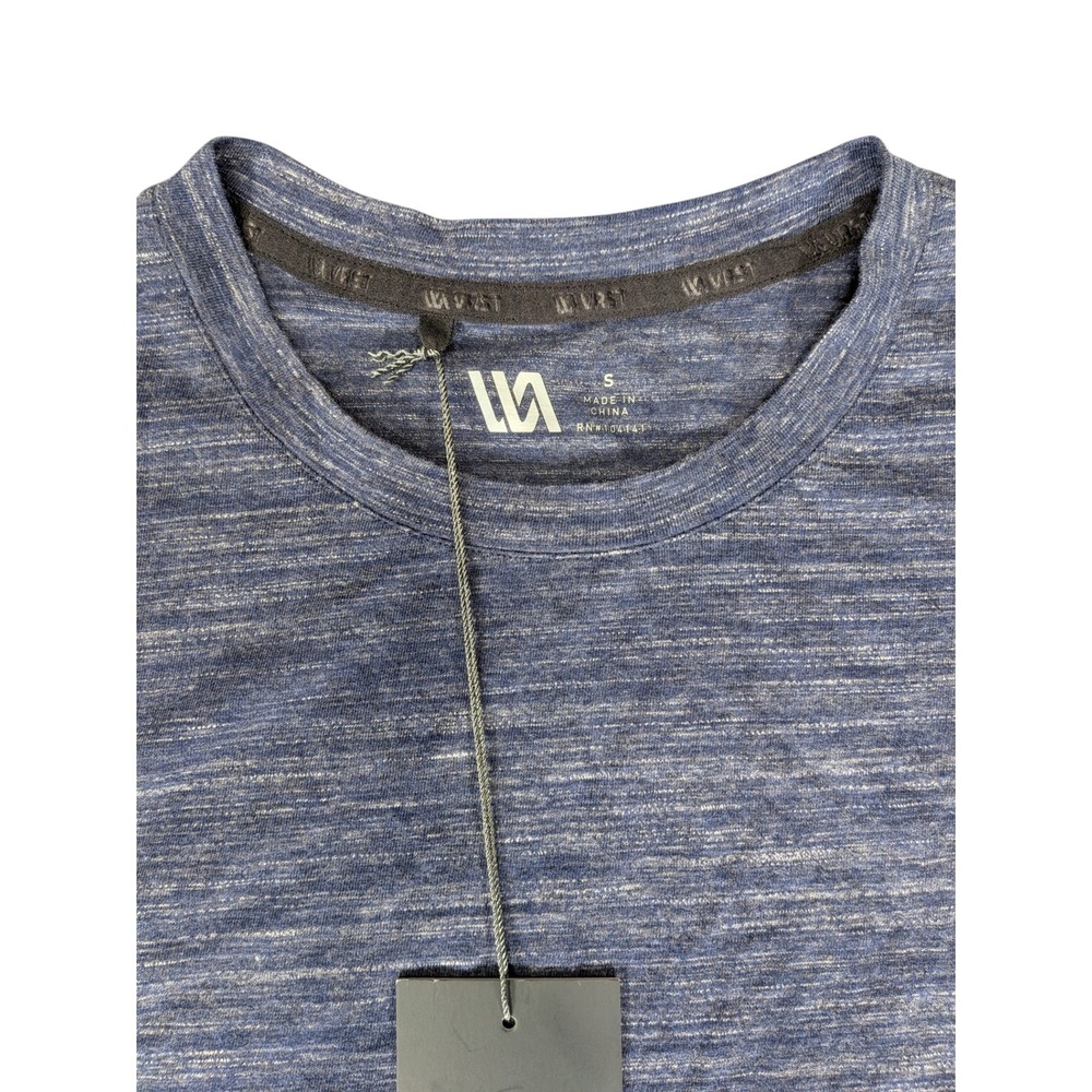 VRST Mens Muscle Tee Sleeveless Shirt Heathered Navy Blue Small NWT - Picture 4 of 9